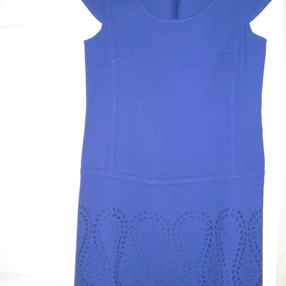 Ann Taylor Blue Dress - Cut out design - Size 10P